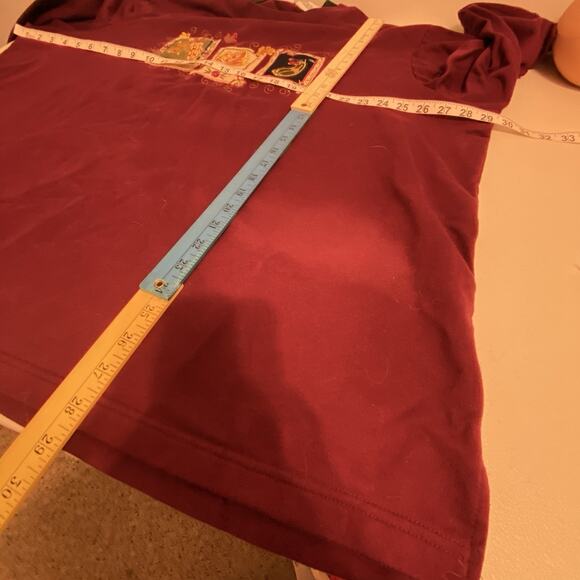 Vintage Bobbie Brooks Embroidered Patchworks Fall Shirt Women 22/24W Longsleeves - Picture 2 of 8